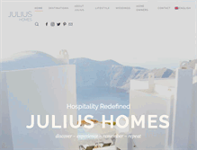 Tablet Screenshot of juliushomes.com